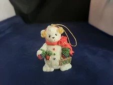 Enseco Cherished Teddies 2001 "Snowbear"  Hanging Ornament 865044