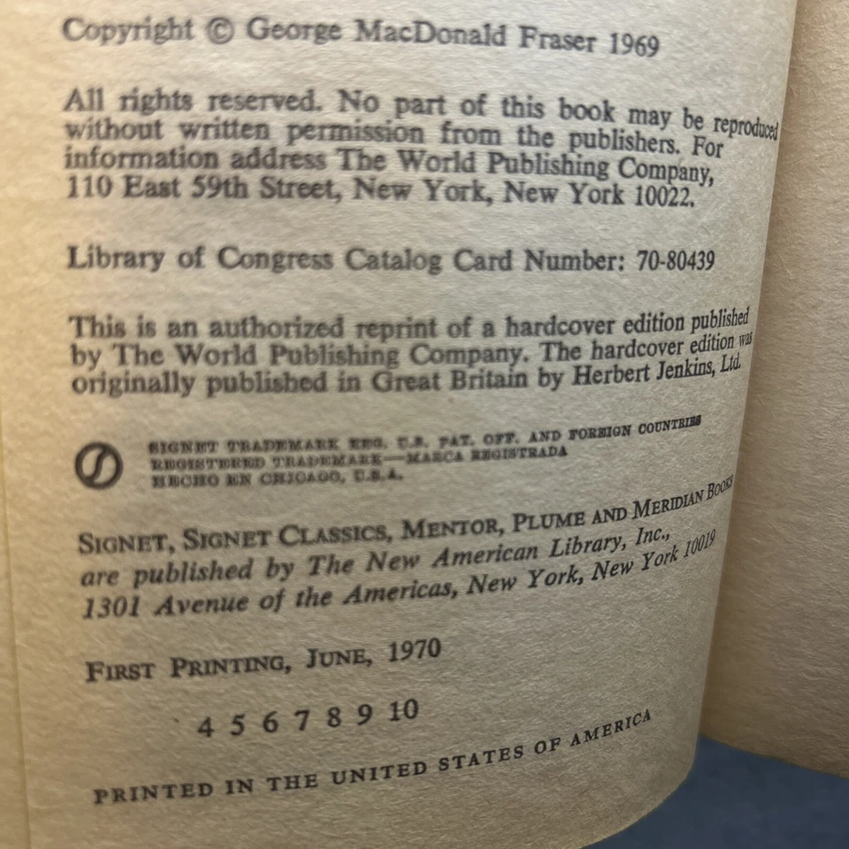 Flashman ~ Джордж Макдональд Фрейзер ~ PB ~ 1970 ~ печатка - Изображение 3 из 3