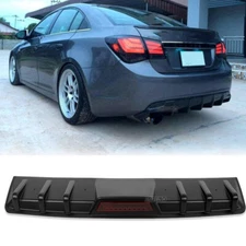 For Chevy Cruze Malibu RS Rear Bumper Lip Diffuser Shark Fins Splitter Spoiler