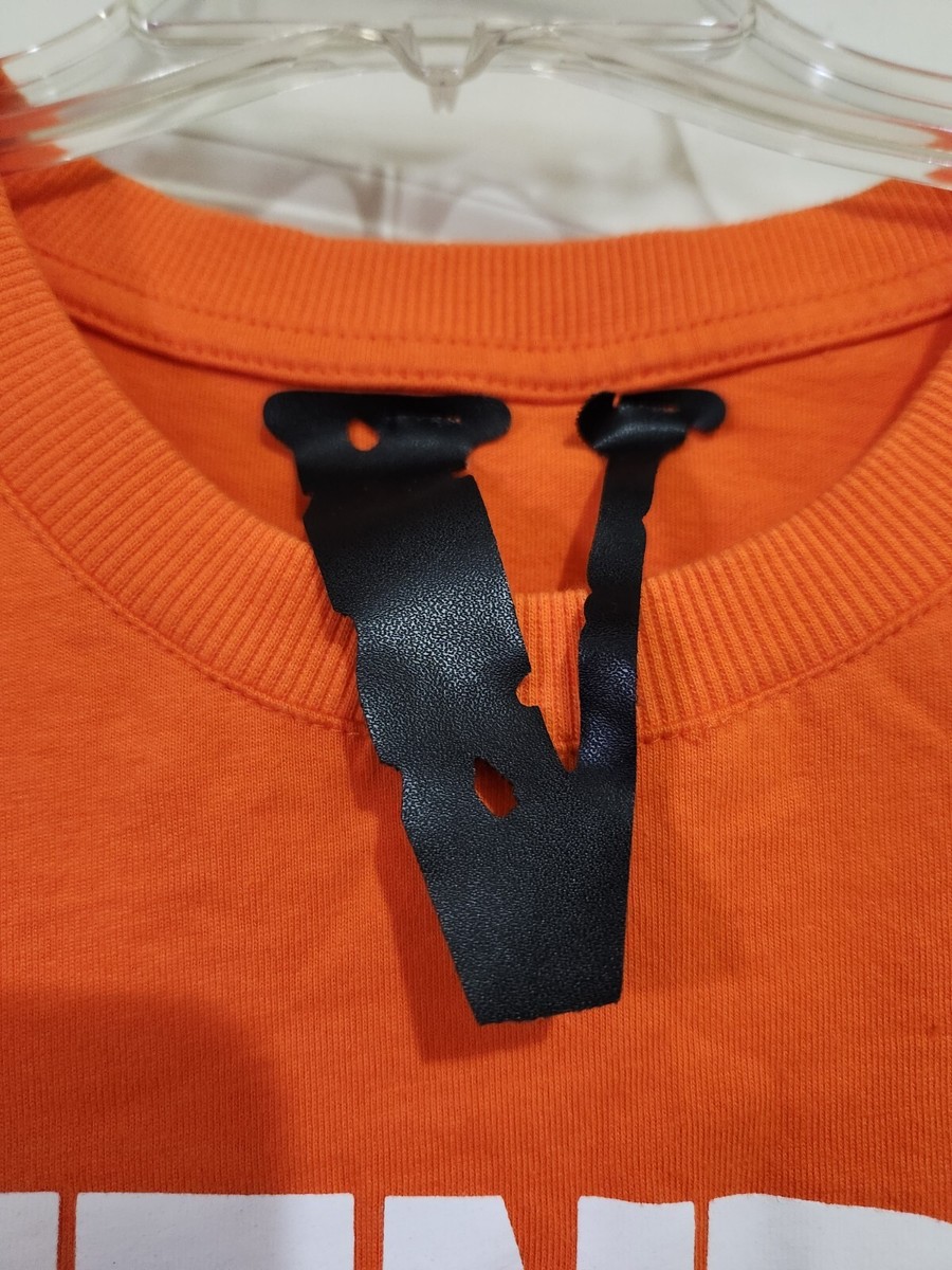 VLONE 'Friends' SS T-Shirt Tee HUGE USA Made Orange/Black Size
