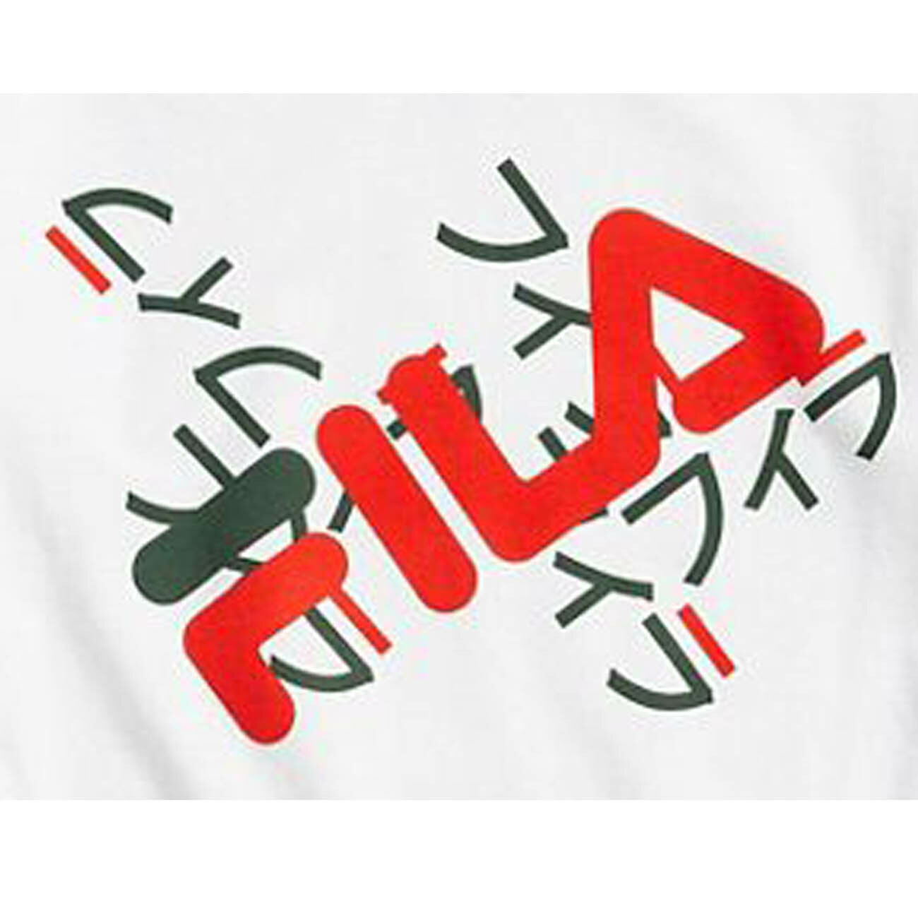 T shirt FILA logo retrò giapponese 100% cotone unisex NUOVA