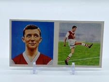 1960 Chix #15 David Herd Arsenal Vintage English Futbol Sports Trading Card