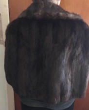 Vintage Mink Fur Stole Wrap Genuine Fur