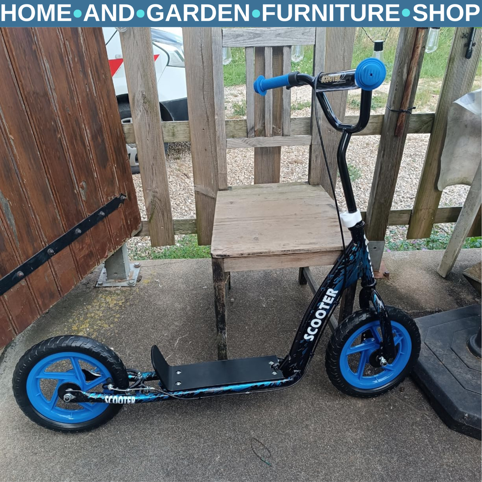 Kids Scooter with Adjustable Handlebar, Big Wheel Kick Scooter for 6-12, Red - Image 2
