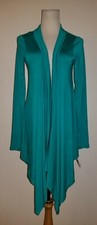 New Great Northwest Indigo Sz S Open Waterfall Front Cardigan Knit X2