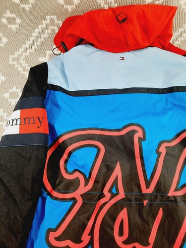 Abrigo Parka Tommy Hilfiger Para Hombres Nuevo con Etiquetas Rojo Azul Pequeño Plumón de Pato PVP £390 - Imagen 6 de 24