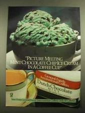 1987 General Foods International Coffees Dutch Chocolate Mint Ad