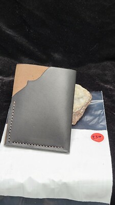 Genuine Leather Hand Made,hand stitched,  minimalist wallet, new,vertical #239