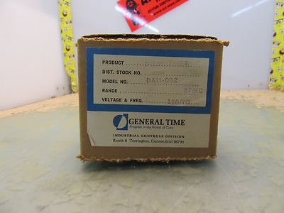 Vintage General Time DA11-032 Delay Timer 57 Sec 120VAC 60 Cycles [3*H-8]
