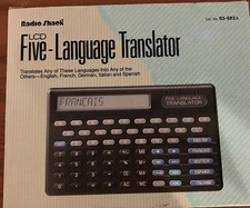 New In Box Radio Shack 5 Language Word Phrase Translator