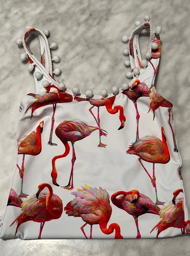 Rare Stella Cove Flamingo One Piece Swimsuit Bathing Suit Girls Size 8 - Picture 4 of 4