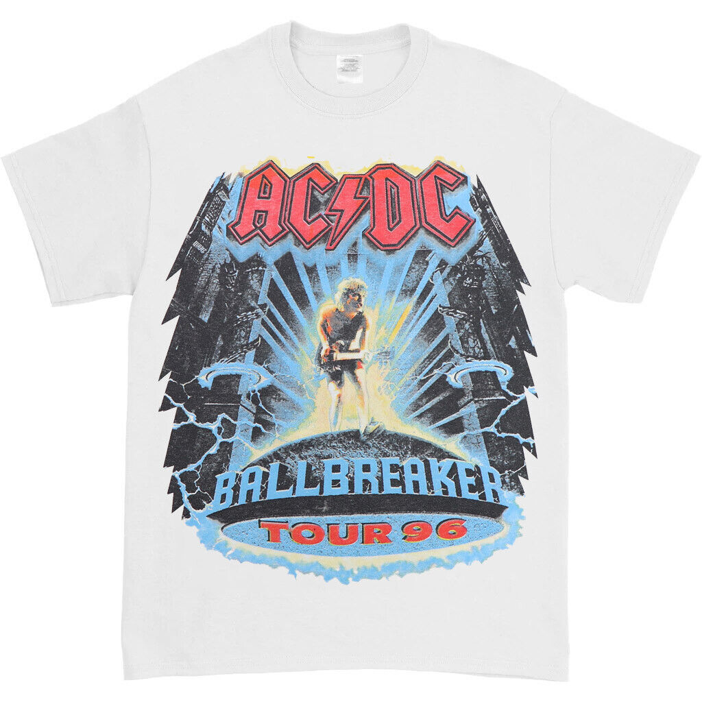 Vintage AC/DC Ballbreaker 1996 White Tour T-Shirt