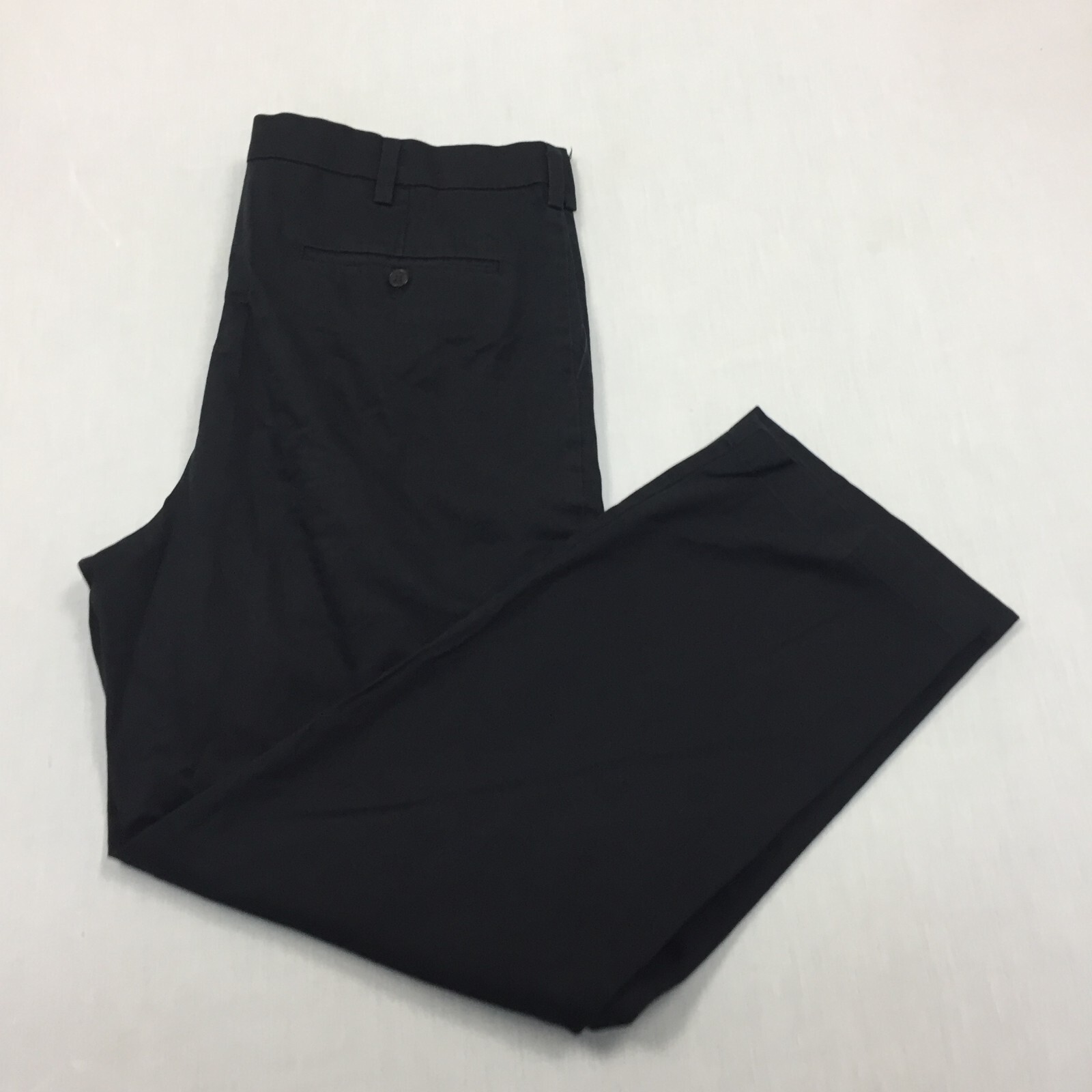Dockers Chino Trousers Cotton Pants Straight Fit Mens Size 42W 30L Black