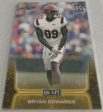 2020 Leaf Draft Football Bryan Edwards South Carolina Gamecocks Gold XRC #21