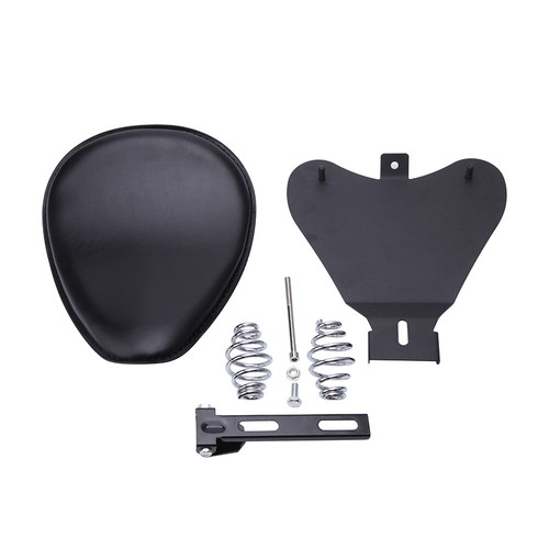 Asiento individual de cuero Bobber para motocicleta Harley Davidson Springer Dyna Softail - Imagen 12 de 12
