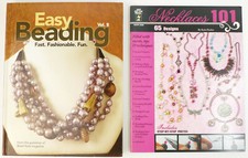 2 Beadwork Jewelry Crafting Books: Necklaces 101; Easy Beading Vol 8 Fashionable