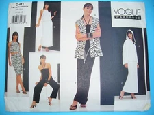 Resort-wear wardrobe Vogue pattern # 2411, sizes 8-12, uncut, FF