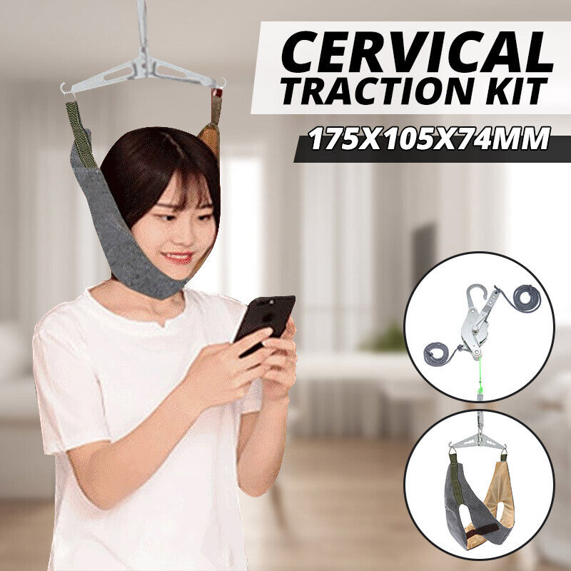 tegenkomen ik wil compenseren Cervical Hanging Neck Traction Device Neck Stretcher over Door Device  Stretch US 9311225829910 | eBay