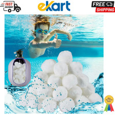 MAQIHAN 50PCS Pool Filter Balls for Sand-Filter - Dry Filter Sand BallsReusab...