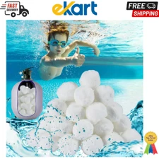 MAQIHAN 50PCS Pool Filter Balls for Sand-Filter - Dry Filter Sand BallsReusab...
