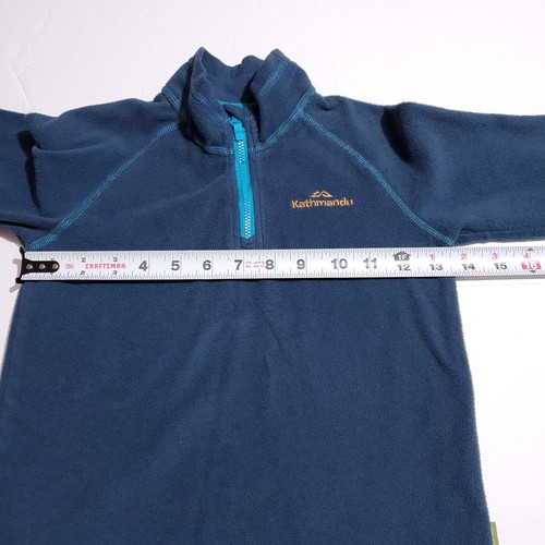 Kathmandu Fleece Quarter Zip Blue Kids Sweater Altica100 Polartec 4 Yrs Boys - Picture 5 of 12