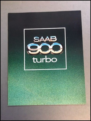 1979 SAAB 900 Turbo 20-page Vintage Original Car Sales Brochure Catalog