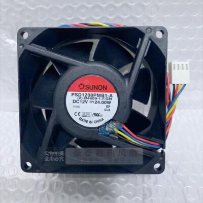 SUNON PSD1208PMB1-A 8038 DC12V 24W 8CM 4-Wire Inverter Cooling Fan