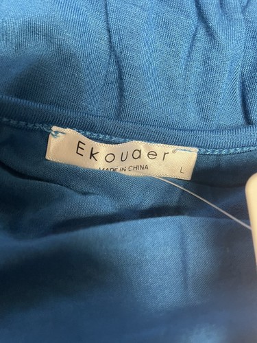 Ekouaer Women's Sleepwear Soft Comfy 2 Piece Pajama Set Let Me Sleep Size L - Picture 8 of 12