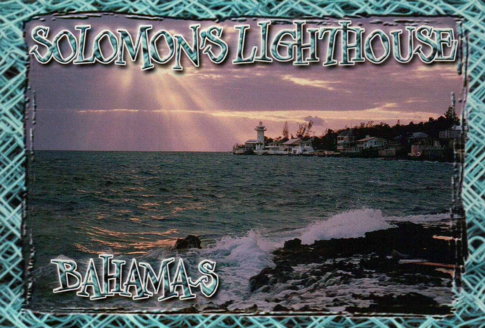 Solomon's Lighthouse Eastern End of Nassau, Harbour, The Bahamas --- Postcard