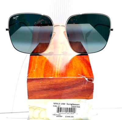 NEW Maui Jim TRITON chrome Titanium POLARIZED Grey Lens Sunglass