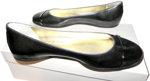 Jimmy Choo Flats Wicker Cap Toe Ballerina Shoes Anthracite Ballets 37 - Picture 5 of 11
