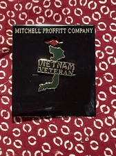 Mitchell Proffitt Company Vietnam Veteran Green Country Lapel Pin