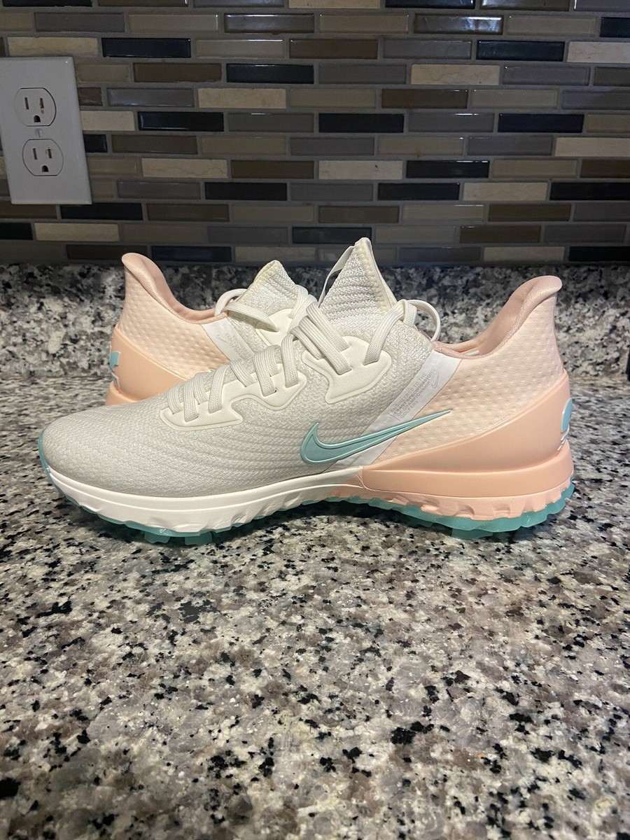 Men's Nike Air Zoom Infinity Tour Peach White Golf Shoes Men's Nike Air Zoom Infinity Tour Peach White Golf Shoes