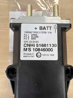 CNHi Relay 51661130, M'S 10846000, Terminal Torque of Screw 18Nm