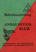 300978 Bedienung Anleitung Anbaumotor MAW Fahrradanbaumotor Hilfsmotor
