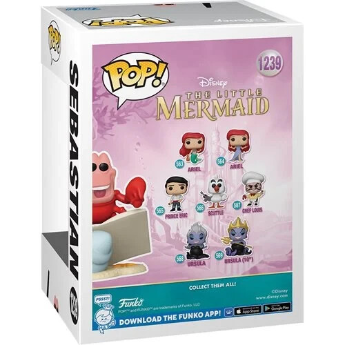 CONDUCTOR SEBASTIAN FUNKO POP FIGURE DISNEY THE LITTLE MERMAID CRAB 2022 #1239 - Picture 3 of 11