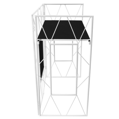 DJ Booth Portable DJ Facade Table Station Event Foldable Tabletop for Show Party - Picture 12 of 20