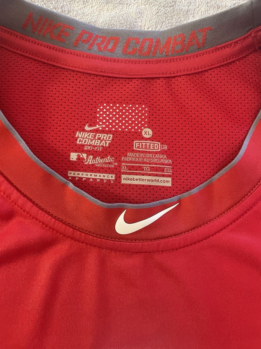 Texas Rangers Nike Pro Combat Dri Fit Men Sz XL MLB Authentic | eBay
