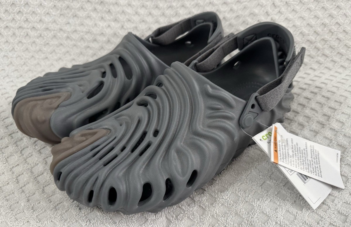 Crocs Salehe Bembury Pollex Clog Slip On Shoes Niagara Grey  display picture 2