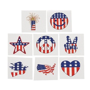 720ct Patriotic Temporary Tattoo pack 4th of July American Flag Tattoos July 4th