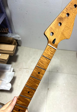 Roasted Flame Maple 30 inch short scale J Bass Guitar Neck 20 Fret 4 string