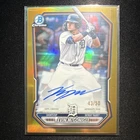 Topps 2026 Bowman Chrome Kevin McGonigle Tigers Auto Gold 43/50 CPA-KMC