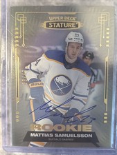 2021 MATTIAS SAMUELSSON Upper Deck Stature Rookie Auto Photo Variant /49 A
