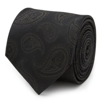 Star Wars Darth Vader Black Paisley Silk  Men's Tie