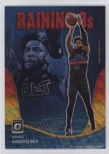 2022 Panini Donruss Optic Raining 3s Red & Gold Wave Prizm 74/99 Saddiq Bey 3wu