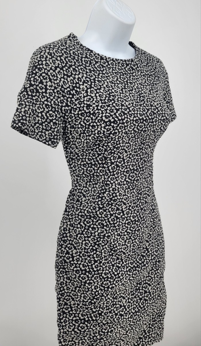 Anne Fontaine Primerose Black Floral Shift Dress Size 38 US 4/6 View 2