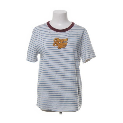 Zara x Chupa Chups, T-shirt, Größe: M, Weiß/Blau/Braun, Baumwolle/Polyester #gzd