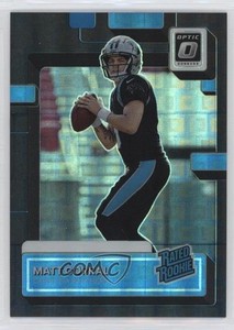 2022 Panini Donruss Rated Optic Preview Black Pandora /25 Matt Corral Rookie RC