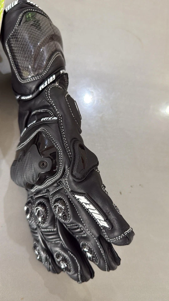 guanti moto pelle racing - Immagine 4 di 4