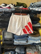 90s Adidas Equipment Vintage Football Soccer Shorts White Medium World Cup VTG